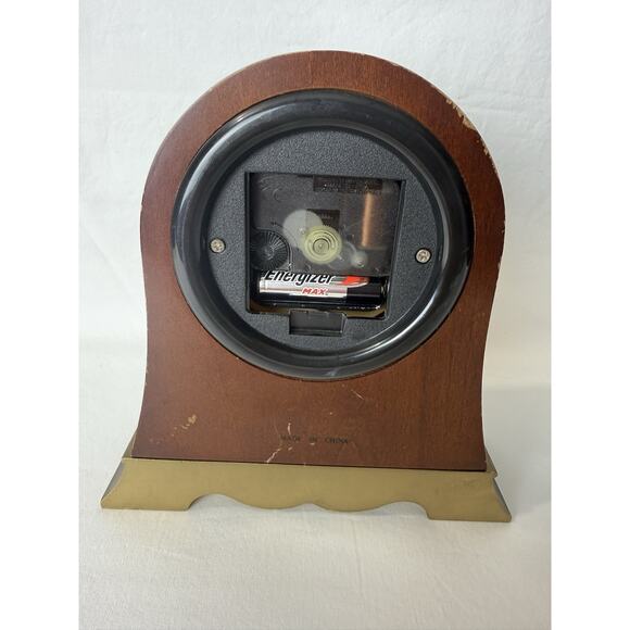 Vintage SETH THOMAS Heirloom Mantel Clock Dark Wood Classic Collectible - Picture 5 of 11